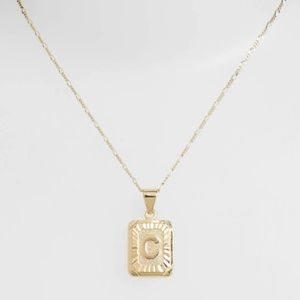 NWOT C Initial Pendant Necklace